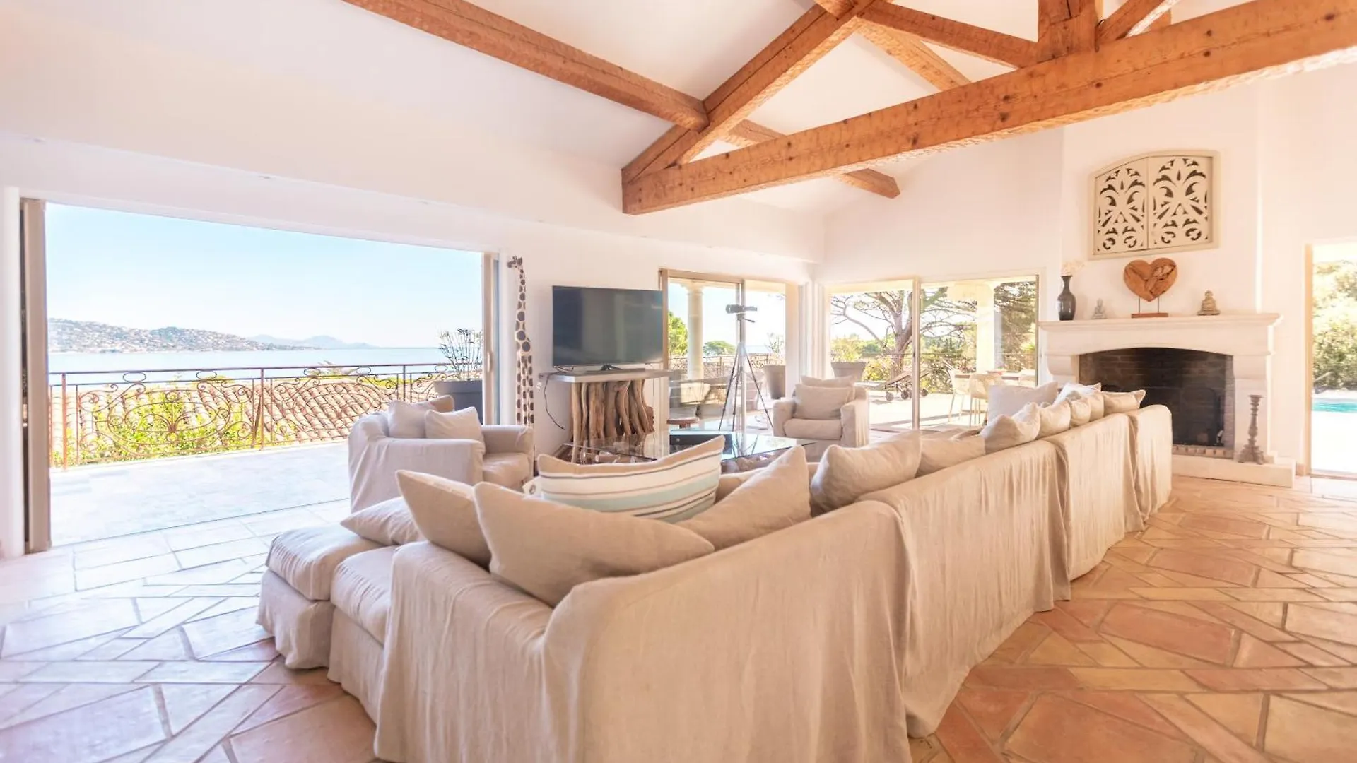 Magnifique Villa A 100 M Plage Climatisation Vue Mer Exceptionnelle Sainte-Maxime